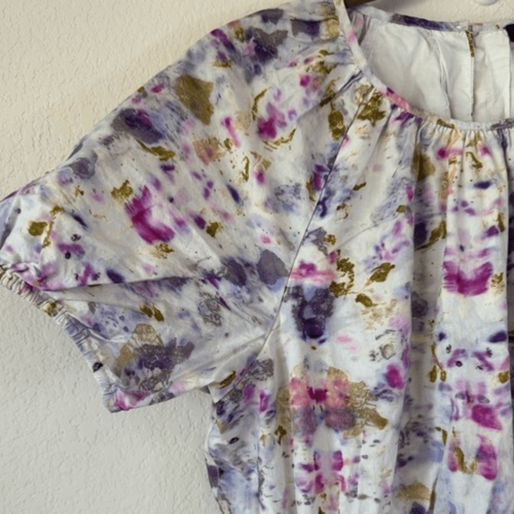 J. Crew Floral Cutout Maxi Dress Sz 10 Open Back Cottagecore Garden Peasant - Picture 11 of 13